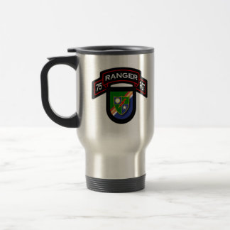 75th Ranger Rgt - scroll & flash Travel Mug