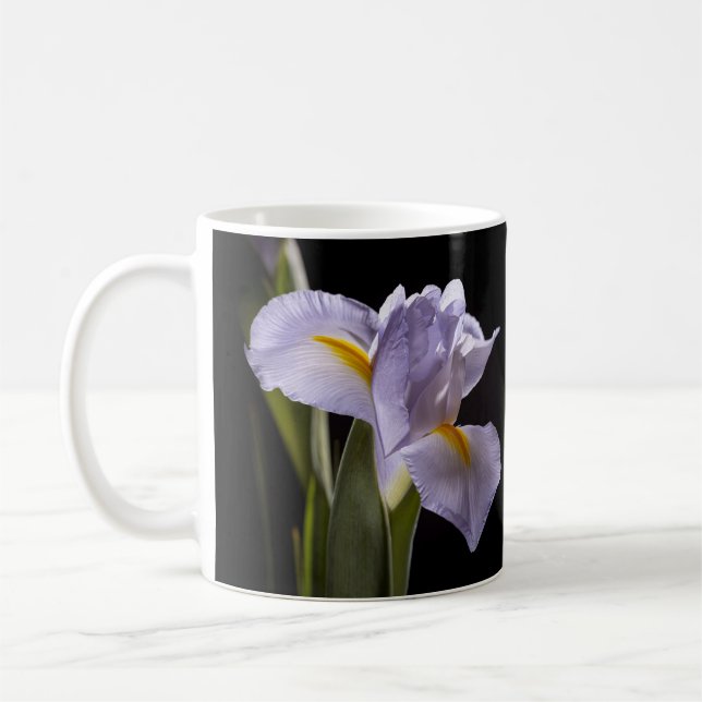 7659-2-Purple Iris Coffee Mug (Left)