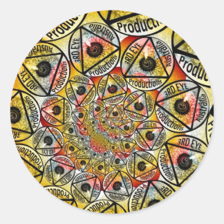 76883_10150102067034924_787004923_7458293_7880128_ CLASSIC ROUND STICKER