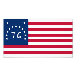 76 Bennington Battle Flag American Revolution Photo Print