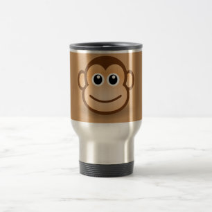 76-Free-Cute-Cartoon-Monkey-Clipart-Illustration Travel Mug