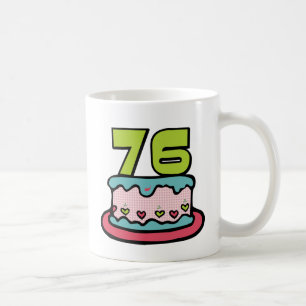 76 Year Old Birthday Cake Coffee Mug