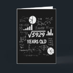 76 Years Old Bday Math Teacher 76th Birthday Gift Card<br><div class="desc">Birthday Design For anyone who's horoscope say difficult & Stubborn But totally worth.Wear it with pride at work,  school gym perfect to pair with shorts,  leggings or jeans for a casual yet trendy Look</div>