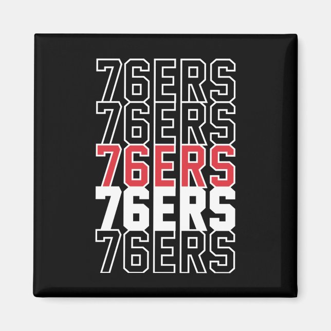 76ers  magnet (Front)