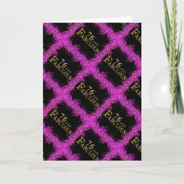 76th Birthday  Card (Front)