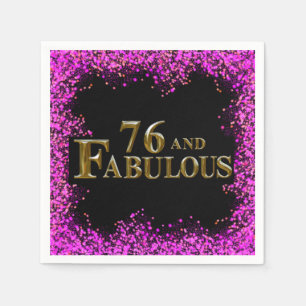 76th Birthday Napkin