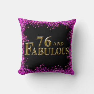 76th Birthday Throw Pillow