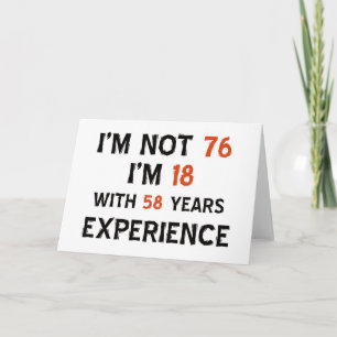 76th cool birthday designs card