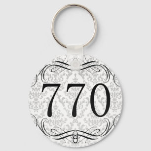 770 Area Code Keychain