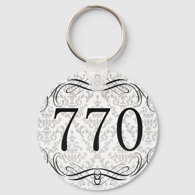 770 Area Code Keychain (Front)