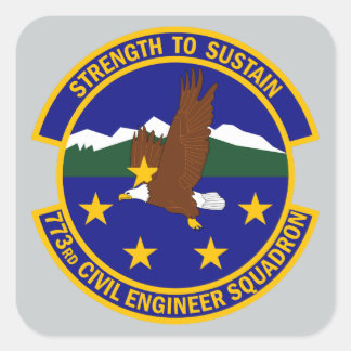 773rd Civil Engineer Squadron Square Sticker