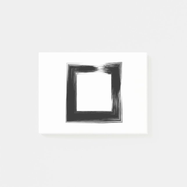 7758Grunge Frame Post-it Notes (Front)