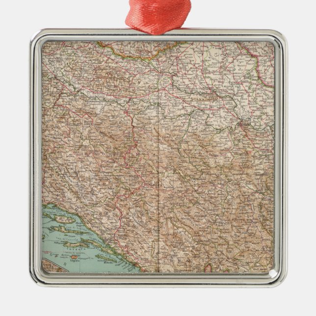 7778 Yugoslavia Metal Ornament (Front)