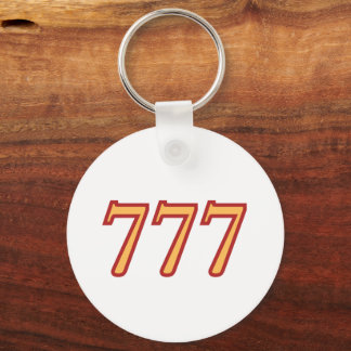 777 Angel Number Luck Keychain