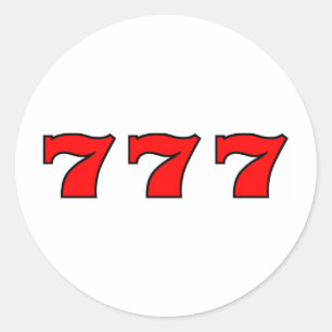 777 CLASSIC ROUND STICKER