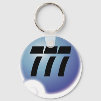 777 sur bulle keychain