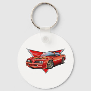 77-78 Red Firebird TA Keychain