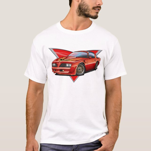 77-78 Red Firebird TA T-Shirt (Front)