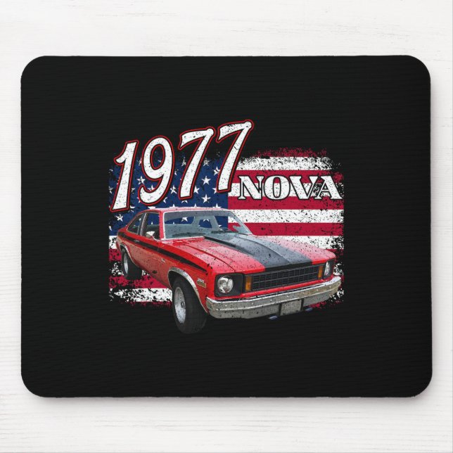 77 Nova 2 Ss 4th Of July American  Mouse Pad (Front)