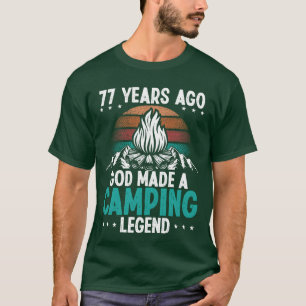 77 Year Old Camping Legend Scout 77Birthday Camper T-Shirt
