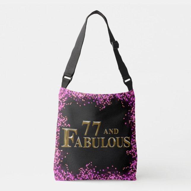 77th Birthday  Crossbody Bag (Front)