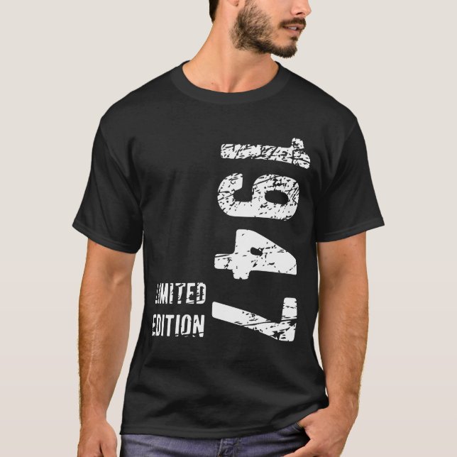 77th Birthday Gift 1947 Limited Edition 77 Years T-Shirt (Front)