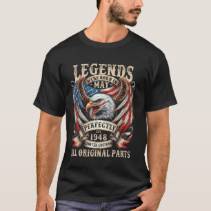 77th Birthday Gifts For Men May 1948 77 Year Old B T-Shirt