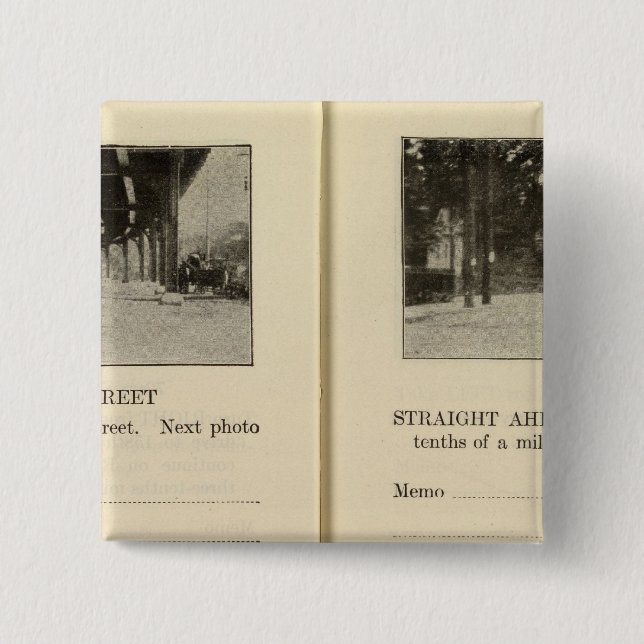 78689 Broadway & 230th St Dobbs Ferry 2 Inch Square Button (Front)