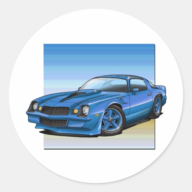 78-81 Camaro Classic Round Sticker (Front)
