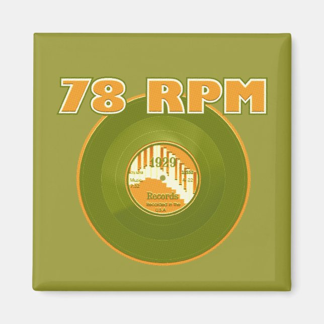 78 RPM 1929 Record Magnet (Front)