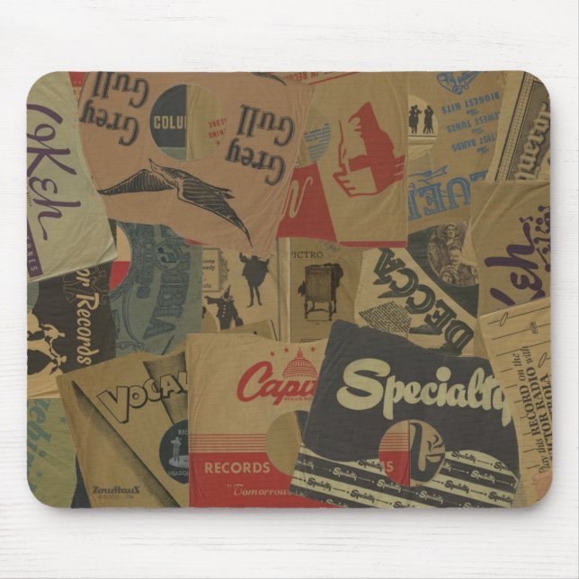 78 rpm Record Sleeves Mouse Pad (Front)