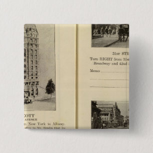 79496 Hotel Wolcott Broadway at 31st & 42nd 2 Inch Square Button
