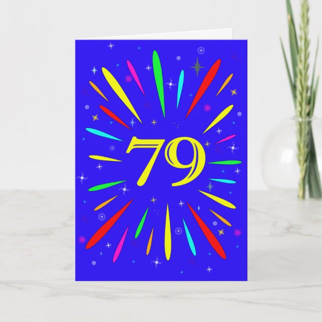 79e anniversaire carte d'explosion (Devant)