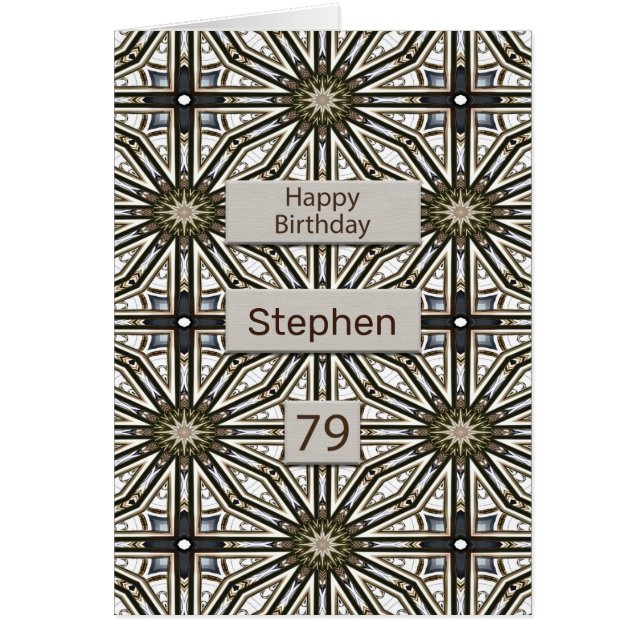 79th Birthday Abstract Mandala Design (Front)