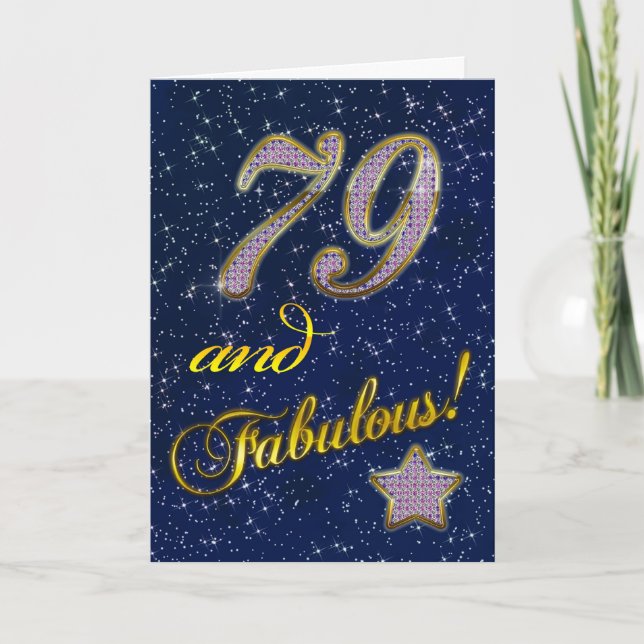 79th Birthday party Invitation (Front)