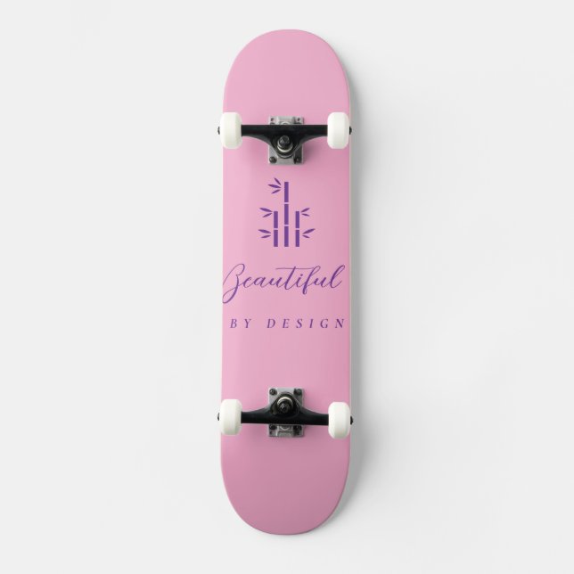 7 7/8"  Skateboard Deck(Pink) (Front)