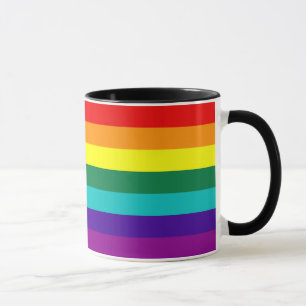 7 bandes Arc-en-ciel Gay pride Drapeau Mug