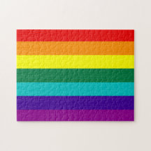 7 bandes Arc-en-ciel Gay pride - Puzzle