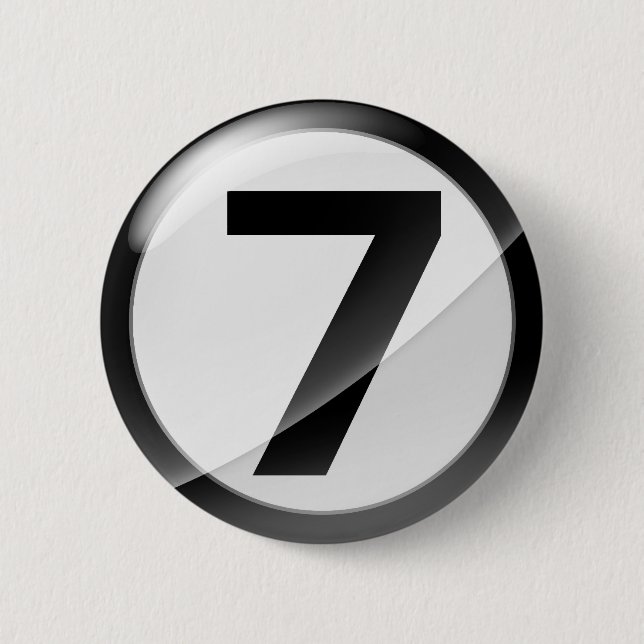 7 black 2 inch round button (Front)