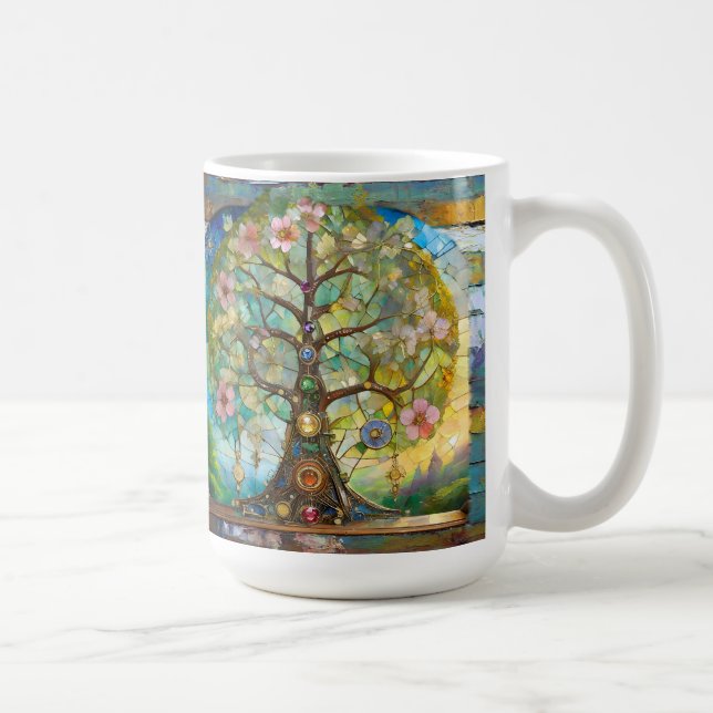 7 Chakra Blossoming Tree Of Life Coffee Mug (Right)