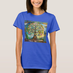 7 Chakra Blossoming Tree Of Life T-Shirt