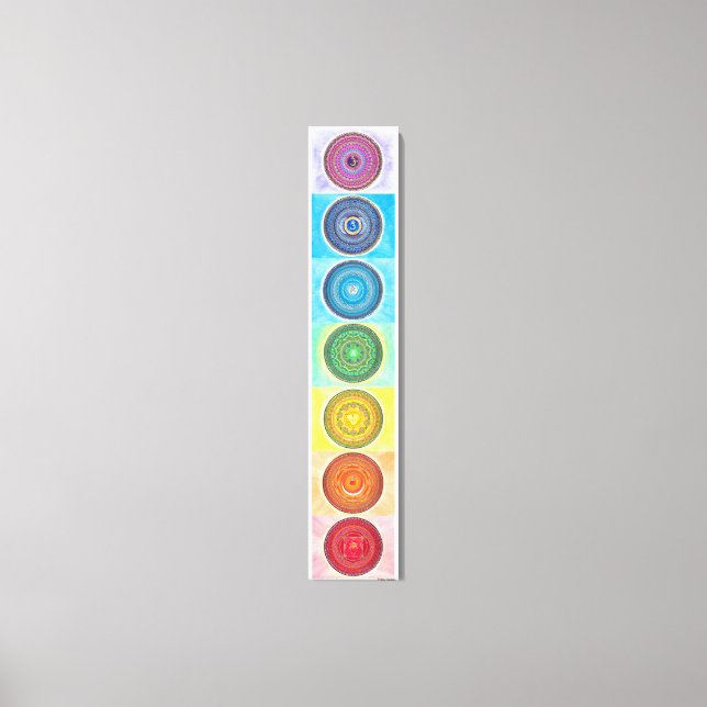 7 Chakra Canvas Print (Front)