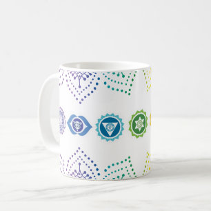 7 Chakra colourful dotted  Coffee Mug