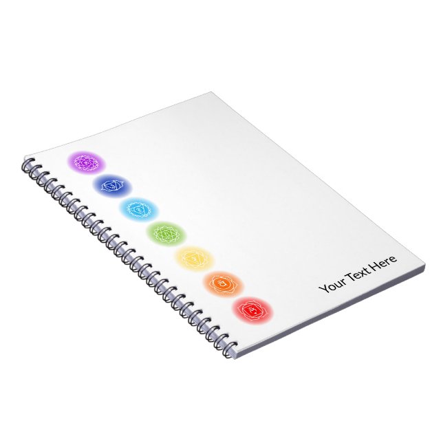 7 Chakra Symbols  Notebook (Right Side)