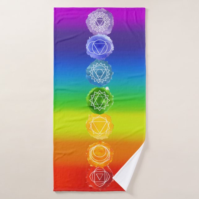 7 chakras (Serviette de bain)