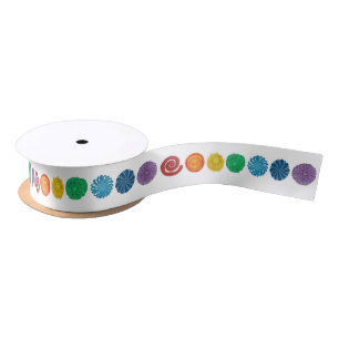 7 Chakras #1 Rainbow Colours Satin Ribbon