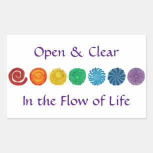 7 Chakras #1 Rainbow Colours Sticker