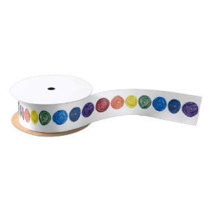 7 Chakras #2 Rainbow Colours Satin Ribbon