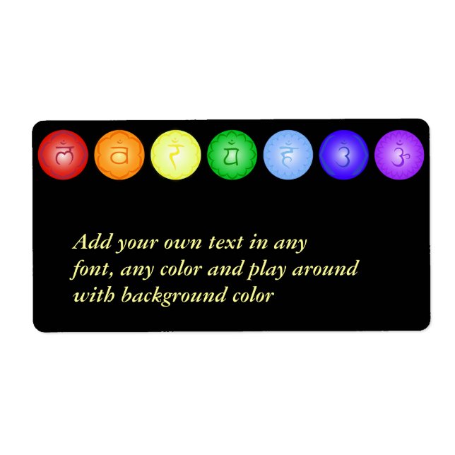 7 Chakras and their symbols (Front)