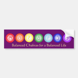 7 Chakras Bumper Sticker